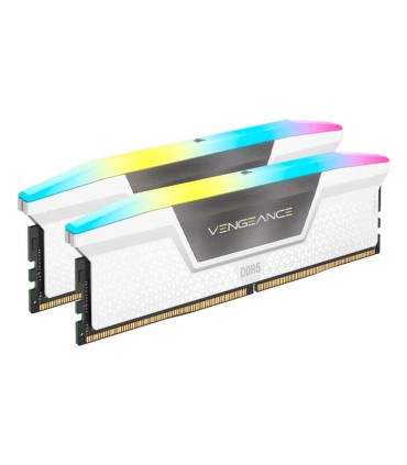 رم کورسیر سفید VENGEANCE RGB WHITE 32GB 16GBx2 5600MHz CL36 DDR5