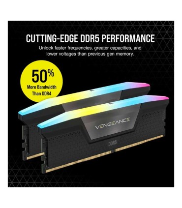 رم کورسیر VENGEANCE RGB DDR5 32GB DUAL 5600MHZ CL40