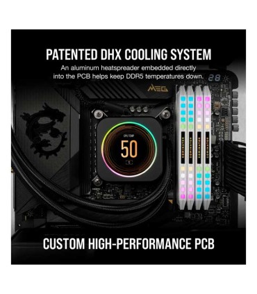 رم کورسیر Dominator Platinum RGB White 32GB DUAL 5600MHz CL36 DDR5