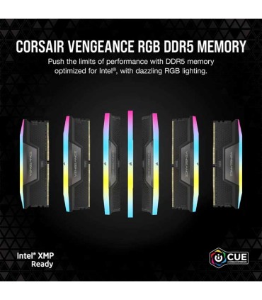 رم کورسیر Vengeance RGB 64GB 32GBx2 6000MHz CL40 DDR5