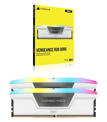 رم کورسیر Vengeance RGB 32GB 16GBx2 6000MHz CL36 DDR5 White