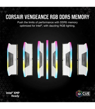 رم کورسیر Vengeance RGB 32GB 16GBx2 6000MHz CL36 DDR5 White