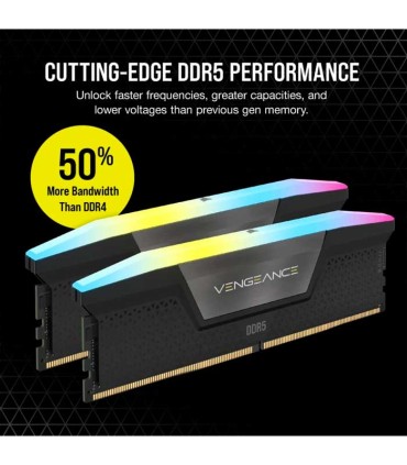 رم کورسیر Vengeance RGB 96GB 48GBx2 5600MHz CL40 DDR5