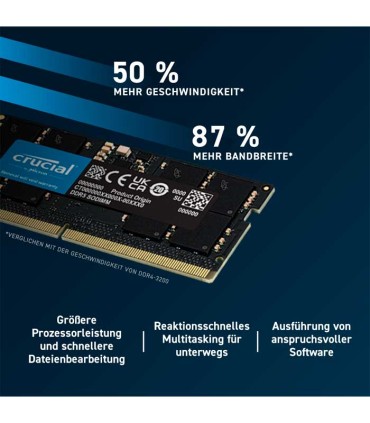 رم لپ تاپ کروشیال SO-DIMM 16GB 4800MHz CL40 DDR5