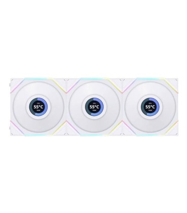 فن کیس لیان لی UNI FAN TL 120 LCD White بسته 3 عددی