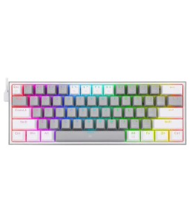 کیبورد مکانیکال گیمینگ ردراگون K617 FIZZ RGB Grey/White