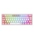 کیبورد مکانیکال گیمینگ ردراگون K617 FIZZ RGB White/Pink