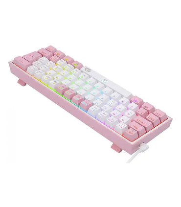 کیبورد مکانیکال گیمینگ ردراگون K617 FIZZ RGB White/Pink