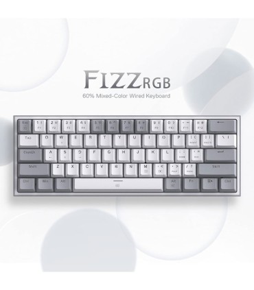 کیبورد مکانیکال گیمینگ ردراگون FIZZ K617 RGB White/Grey