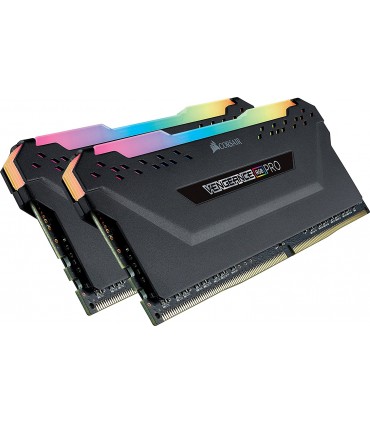 رم دسکتاپ کورسیر مدل VENGEANCE RGB PRO Black دو کاناله DDR4 فرکانس 3000 مگاهرتز حافظه 16 گیگابایت CL 15